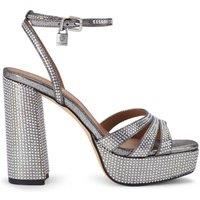 Kurt Geiger London Women's 'Brixton Platform' Fabric Heels in Grey | Size: 9