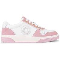 Kurt Geiger London Women's 'Bromley Sneaker' Leather Suede Trainers in Pink | Size: 4