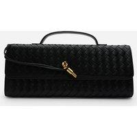 Where's That From Women's 'Petal' Envelope Style Woven Clutch Bag in Black