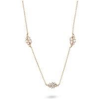 Gold Trip Women's Crystal Cluster Station Necklace in Gold