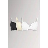 Yours Women's 3 Pack Moulded Underwired T-Shirt Bras | Size: 46F