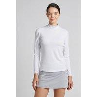 Anniou Women's Women's Long Sleeve Golf Shirt in White | Size: Medium