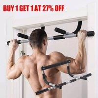 SPETLEK Pull Up Bar Doorway Fitness Home Gym in Black | Size: 0-12 m