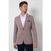 Burton Men's Dusty Pink Birdseye Slim Fit Blazer | Size: 38S