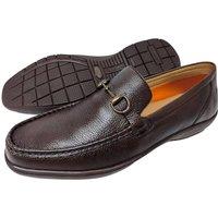 LB COMFORT Men's Flexi Leather Shoes in Brown | Size: 9