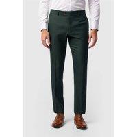 Antique Rogue Men's Flat Fronted Textured Slim Fit Suit Trousers in Dark Blue | Size: 38R