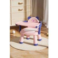 H&O Direct Portable Lightweight Baby Highchair with Feeding Tray in Pink