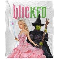 Wicked Pink & Green Glinda & Elphaba Witches Blanket | Size: Small