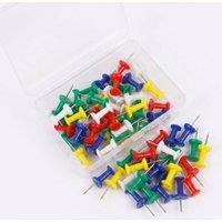 SHEDS AND FENCE LTD Colourful Push Pins Approx 50pcs Thumb Tacks for Maps Cork Boards