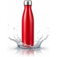 Dyzi 500ml Stainless Steel Water Bottle Leak Proof BPA Free Red