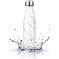 Dyzi 500ml Stainless Steel Water Bottle Leak Proof White Marble