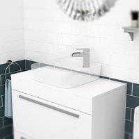 Nes Home 800mm White Moisture Resistant Vanity Cabinet Worktop | Size: W900mm x H650mm