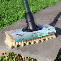 Charles Bentley Charnwood 9" Deck Broom Garden Maintenance in Beige