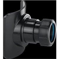 McAlpine BOSSCONN82Z-BL Black Mechanical Soil Pipe Boss Connector for 57mm h