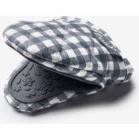 Zeal Silicone Hot Grab Mini Oven Mitt Gingham in Dark Grey