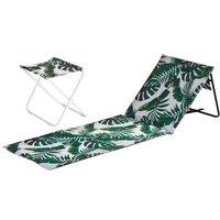 Harbour Housewares 2 Piece Folding Beach Furniture Set - Banana Leaf