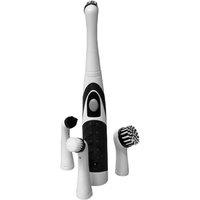BARGAINS-GALORE Electric Household Cleaning Brush Scrub Brushes & 4 Replaceable Heads