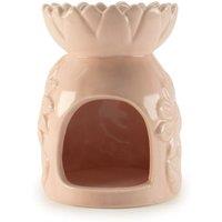 Serenityy Ceramic Sunflower Oil Burner, Pastel Pink in Pale Pink