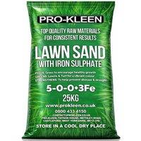 ProKleen Professional Lawn Sand 5:0:0 + 3% Fast Greening, Healthy, Strong Grass in Tan | Size: 20kg