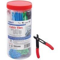 Coopers of Stortford Jumbo Pack of 800 Nylon Cable Ties with Cutter, H22 x D10cm