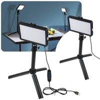 SPETLEK LED Portable Photography Lighting Kit 2x in Black