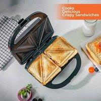 SPETLEK Waffle Maker/Toastie Maker Sandwich NonStick in Black | Size: 0.6m2