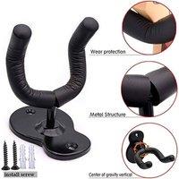 SPETLEK Guitar Wall Mount Hanger Hook Black | Size: Large