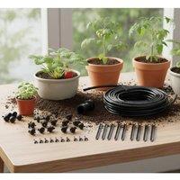 NESTLUNE Irrigation Watering System Drip Nozzles Garden in Black | Size: 1.25kg