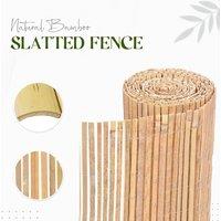 EONLION Garden 4M Screening Fencing Fence Panel in Brown | Size: 100 cm