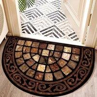 EONLION 1PCS Outdoor Door Mat Slate in Brown | Size: 100 cm x 100 cm
