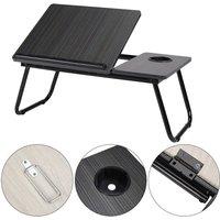 Kelvenix Folding Laptop Table black | Size: 0.6m2