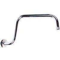 Nordara 13Inch Rain Shower Head Extension Arm Stainless Steel Wall Mounted in Silver