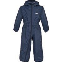 Trespass Dripdrop Padded Waterproof Rain Suit in Navy | Size: 2-3 Years