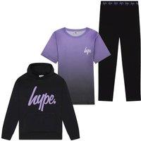 Hype Girl's 3 Piece Set Incept Hoodie, Short Sleeve Top & Leggings | Size: 7-8 Years