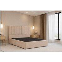 Nexus Mattresses Ltd Kyoto Plush Divan Bed Base No Drawers - 54 Headboard in Stone | Size: King