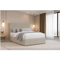 Nexus Mattresses Ltd Amalfi Plush Divan Bed Base No Drawers - 26 Headboard in Cream | Size: Double