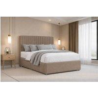 Nexus Mattresses Ltd Amalfi Plush Divan Bed Base No Drawers - 26 Headboard in Bronze | Size: Single