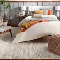 Livabliss Mardin-Hand Woven Cream Black Beige Wool Modern Living Bedroom Rug | Size: 185 cm x 275 cm
