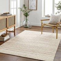 Livabliss Derby-Hand Tufted Ivory Beige Taupe Wool Cottage Living Bedroom Rug | Size: 150 cm x 230 cm