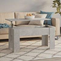 Berkfield Home Coffee Table Concrete Grey 101x49x52 cm Engineered Wood | Size: 101 x 49 x 52 cm