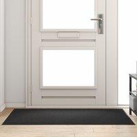 Berkfield Home Rectangular Black Door Mat 90x150 cm | Size: Medium