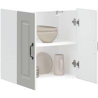 Berkfield Home Kitchen Wall Cabinet Kalmar White Engineered Wood