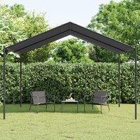 Berkfield Home Canopy Tent Anthracite 4x3 m Steel & Fabric in Black