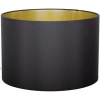 Pagazzi Metallic 40Cm Black Silk Light Shade With Gold Card Lining