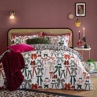 Furn Mila Bows Reversible Duvet Cover Set | Size: King