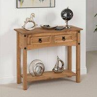 Seconique Corona Essentials 2 Drawer Console Table in Natural