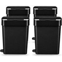 ProKleen 22L Black Sanitary Waste Bin with Foot Pedal | Size: 4 Pack