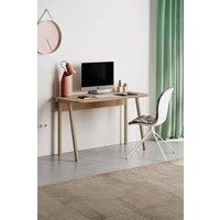 FWStyle Freestanding Student Study Desk Home Office Natural Oak in Brown