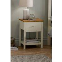 Julian Bowen Coxmoor 1 Drawer Bedside Table in Ivory