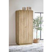Julian Bowen Ingrid 2 Door Wardrobe with Shelf in Light Oak